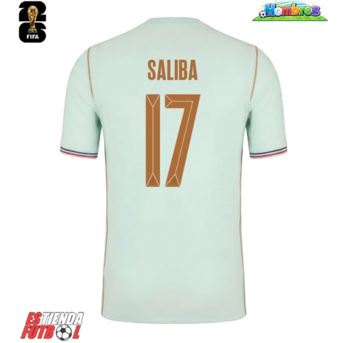 Francia William Saliba #17 Segunda Equipación Mundial 2026 Manga Corta